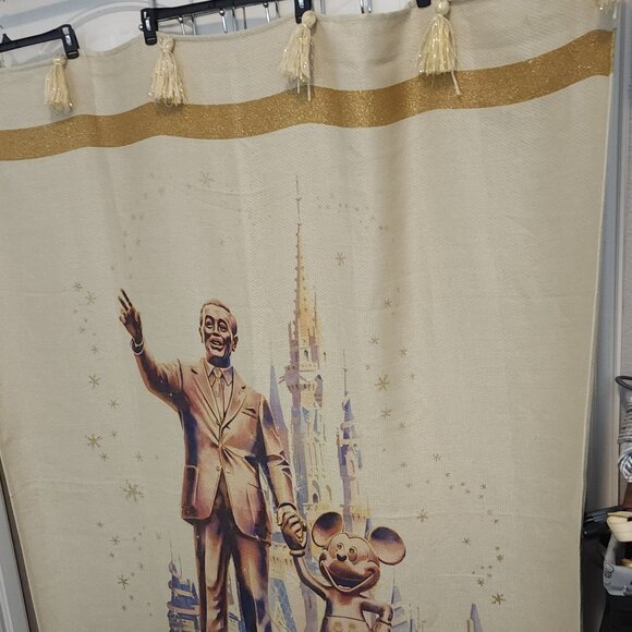 Disney Throw Blanket - Walt Disney World 50th Anniversary Woven Castle - Picture 2 of 9